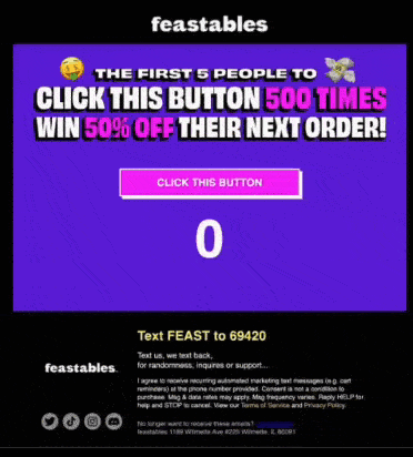 How Feastables’ interactive email design led to 18M clicks: The 18M click phenomenon